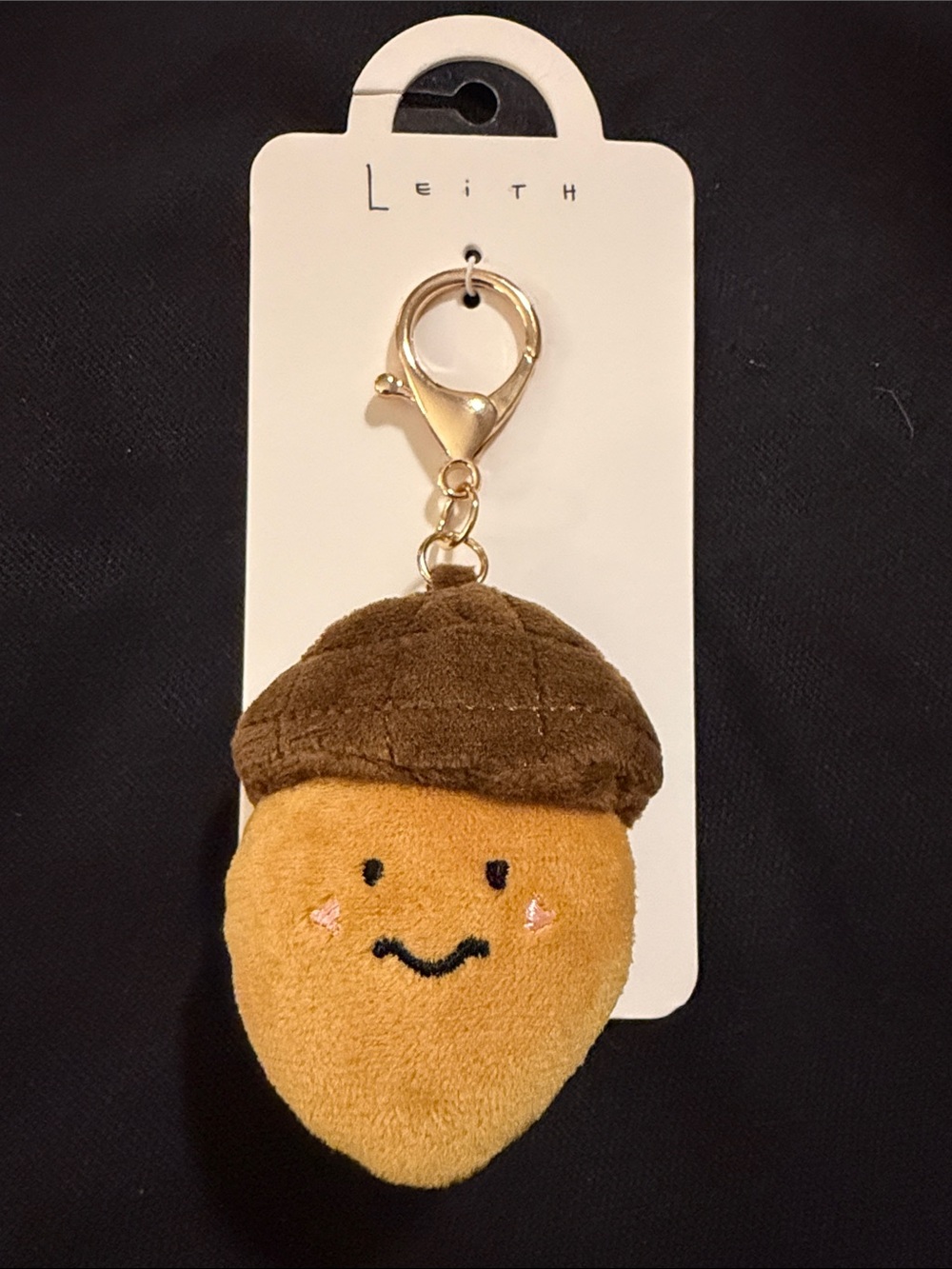 Leith Plush Bag Charm Acorn